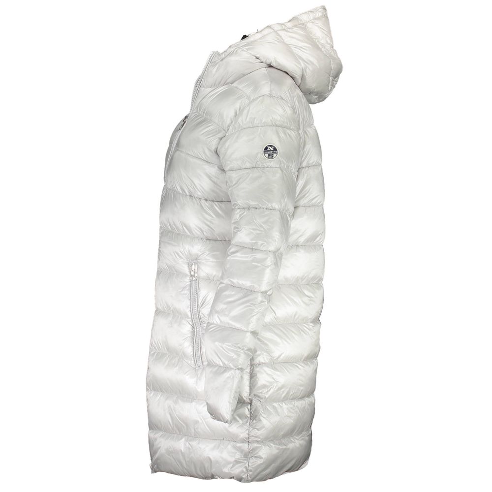North Sails Gray Polyamide Hooded Jacket