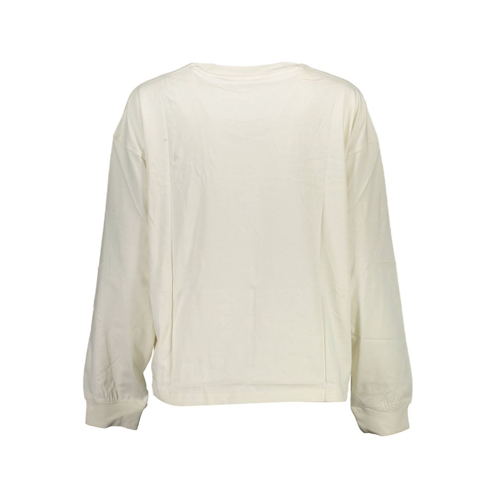 Calvin Klein Long Sleeve White Cotton T-Shirt