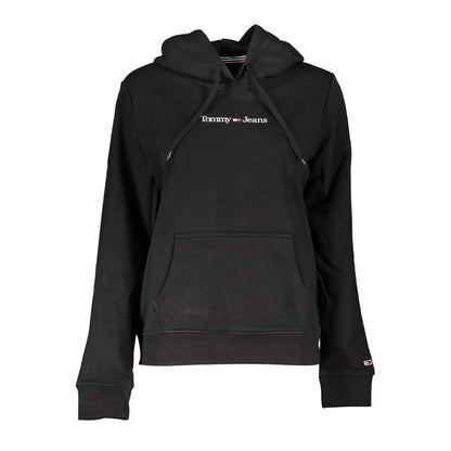 Tommy Hilfiger Black Cotton Hoodie Sweater