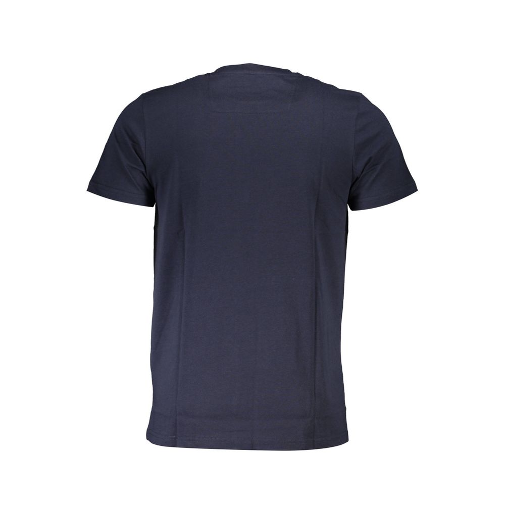 Cavalli Class Blue Cotton T-Shirt: Bold Urban Expression