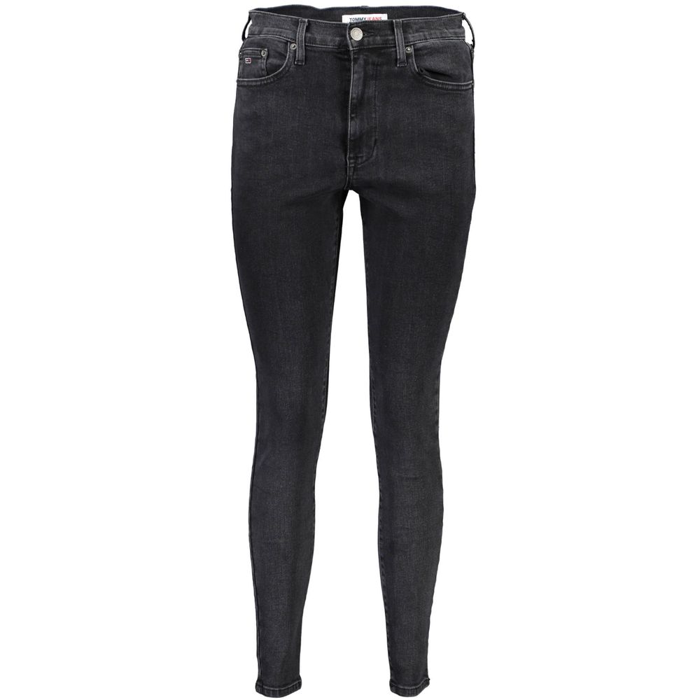 Tommy Hilfiger Black Cotton Super Skinny Jeans