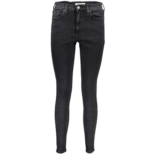 Tommy Hilfiger Black Cotton Super Skinny Jeans