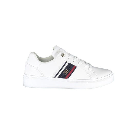 Tommy Hilfiger White Polyester Sneakers