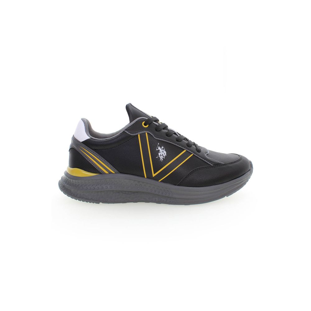 U.S. POLO ASSN. Black Polyester Sneaker - Stylish Sports Shoe