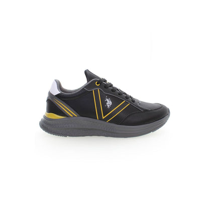 U.S. POLO ASSN. Black Polyester Sneaker - Stylish Sports Shoe