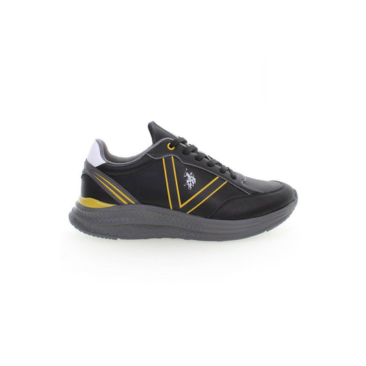 U.S. POLO ASSN. Black Polyester Sneaker - Stylish Sports Shoe