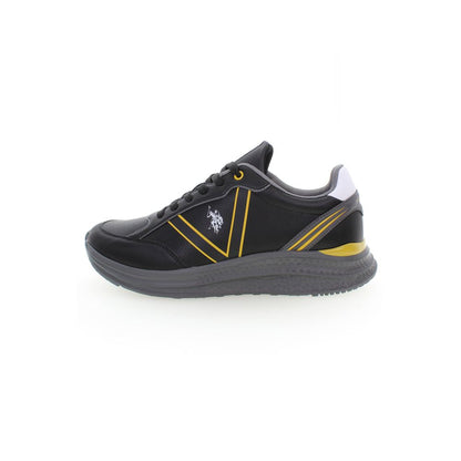 U.S. POLO ASSN. Black Polyester Sneaker - Stylish Sports Shoe