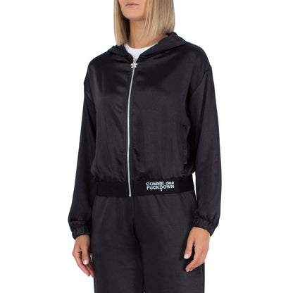 Comme Des Fuckdown Black Polyester Sweater