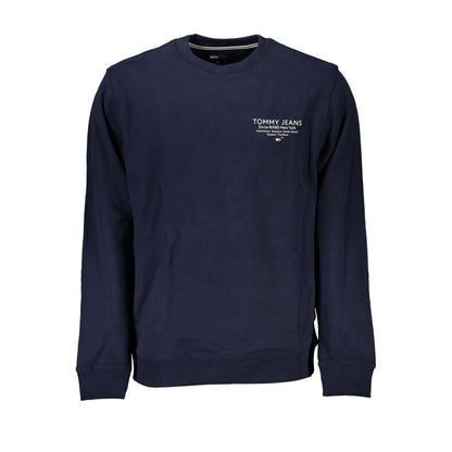 Tommy Hilfiger Blue Cotton Sweater - Brushed Crew Neck