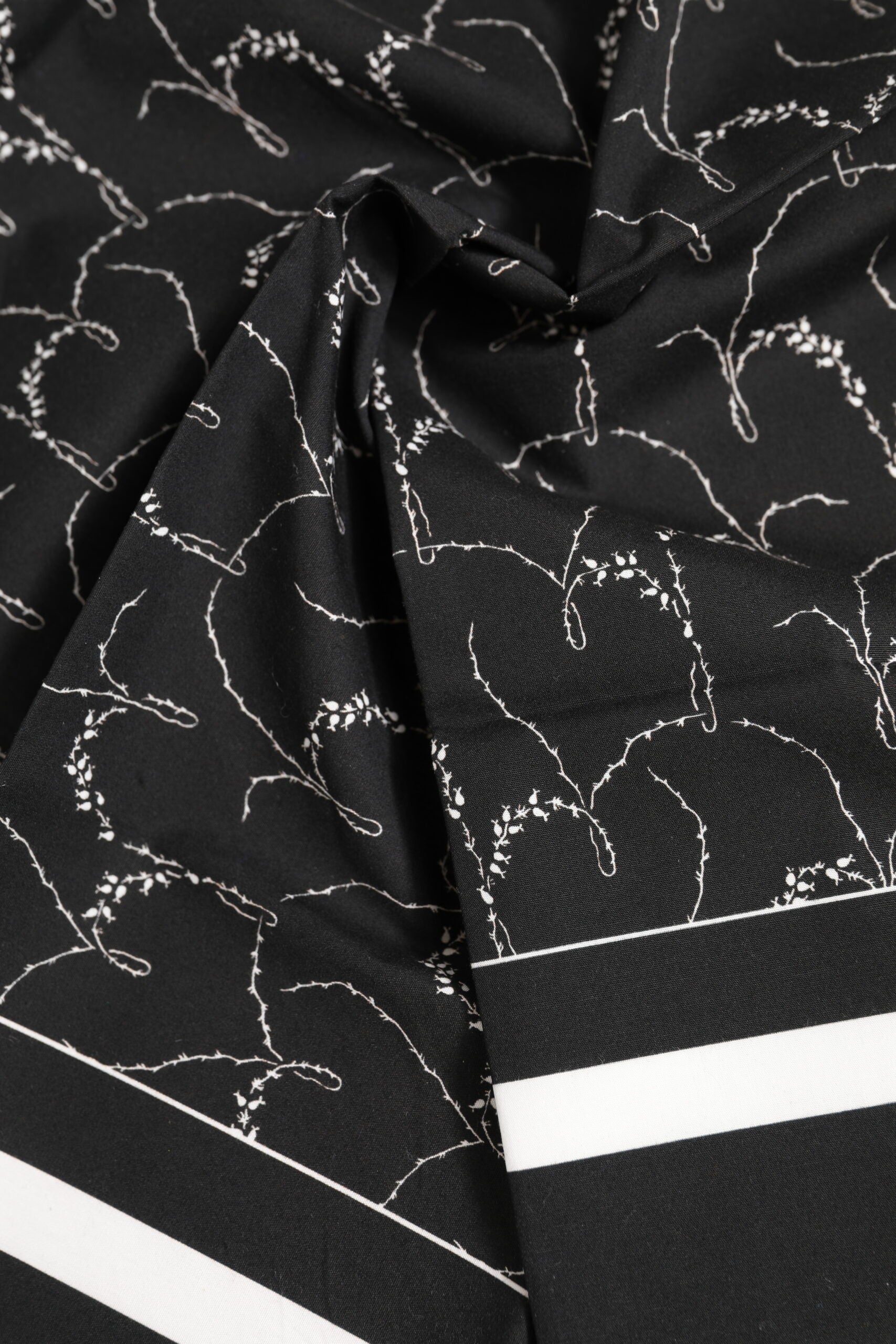 Dolce & Gabbana Black and White Printed Square Men’s Foulard Scarf