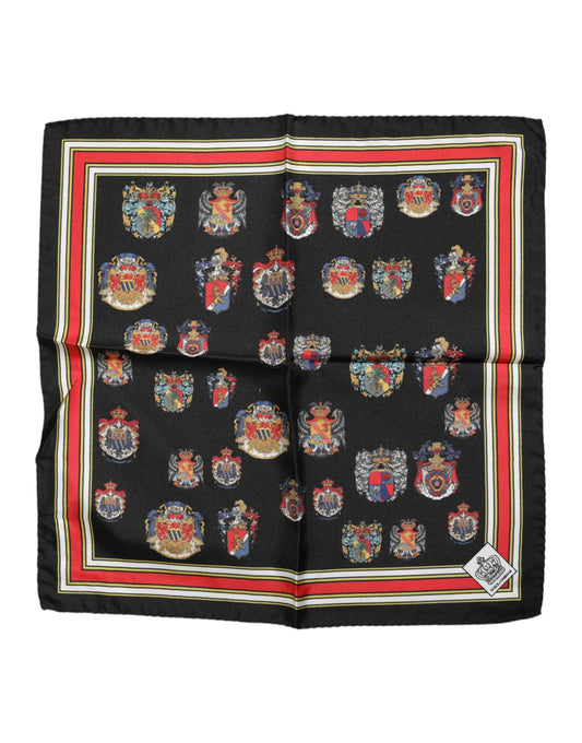 Dolce & Gabbana Multicolor Silk Square Scarf for Men