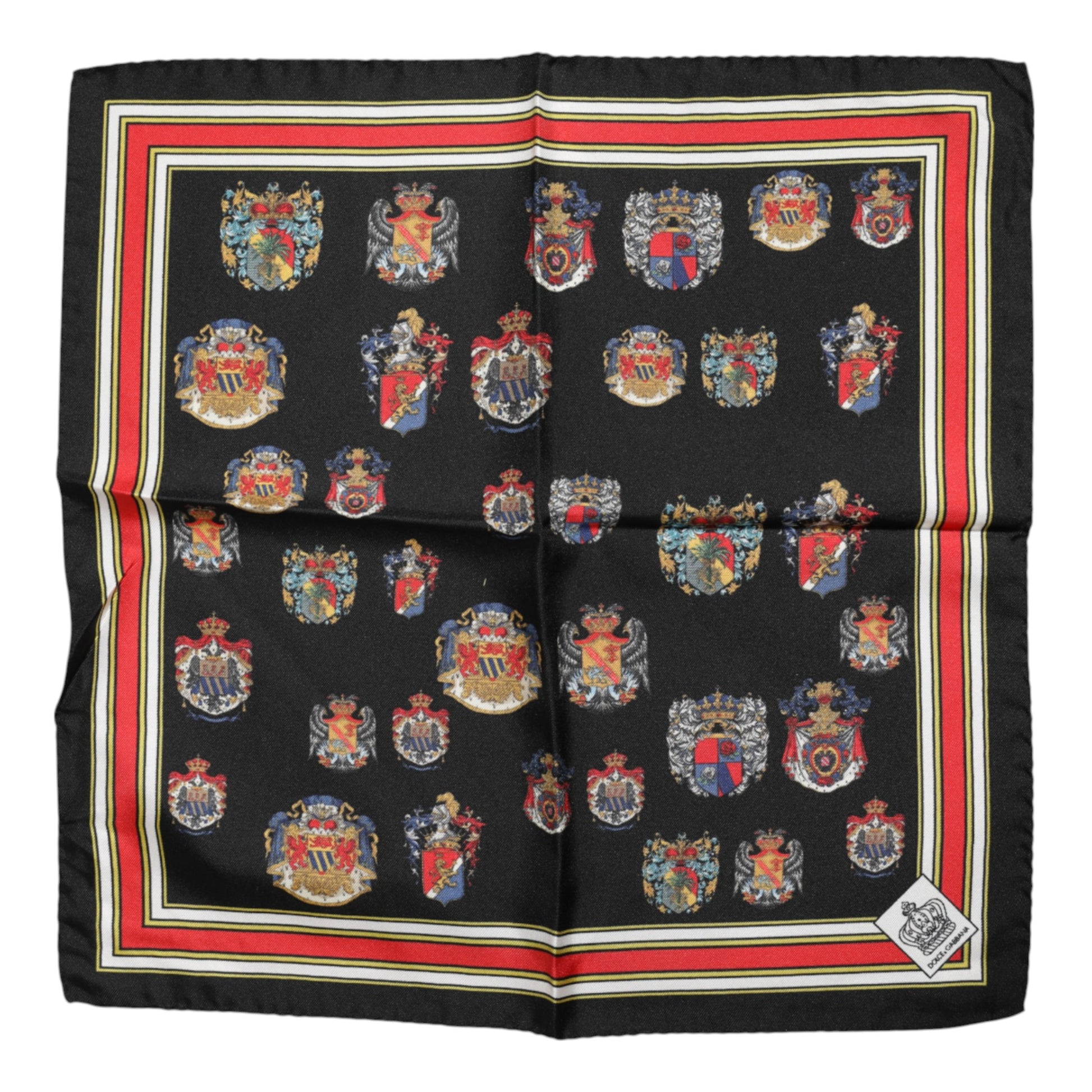 Dolce & Gabbana Multicolor Silk Square Scarf for Men