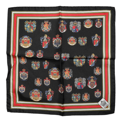 Dolce & Gabbana Multicolor Silk Square Scarf for Men