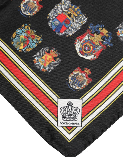 Dolce & Gabbana Multicolor Silk Square Scarf for Men