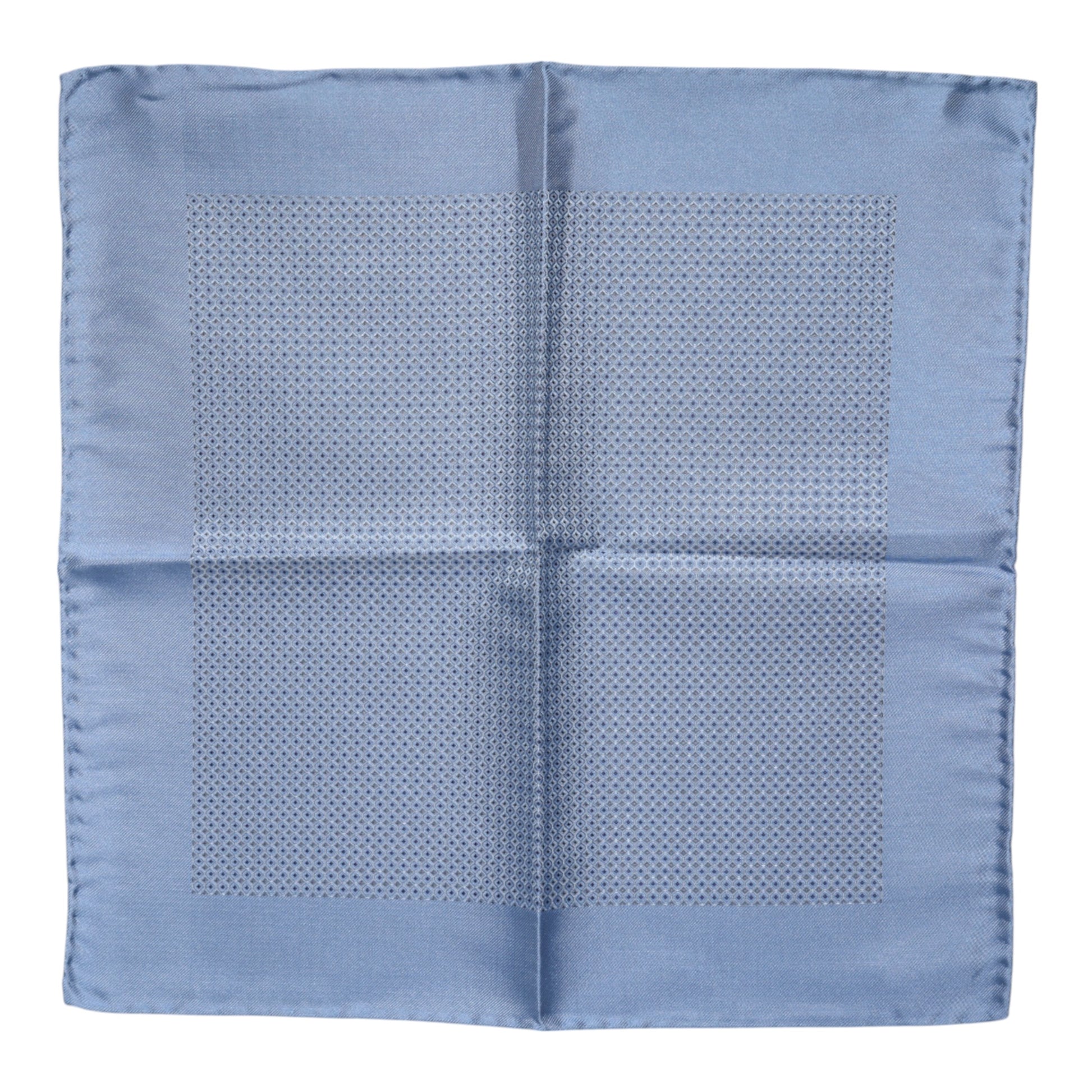 Dolce & Gabbana Light Blue Silk Square Scarf for Men