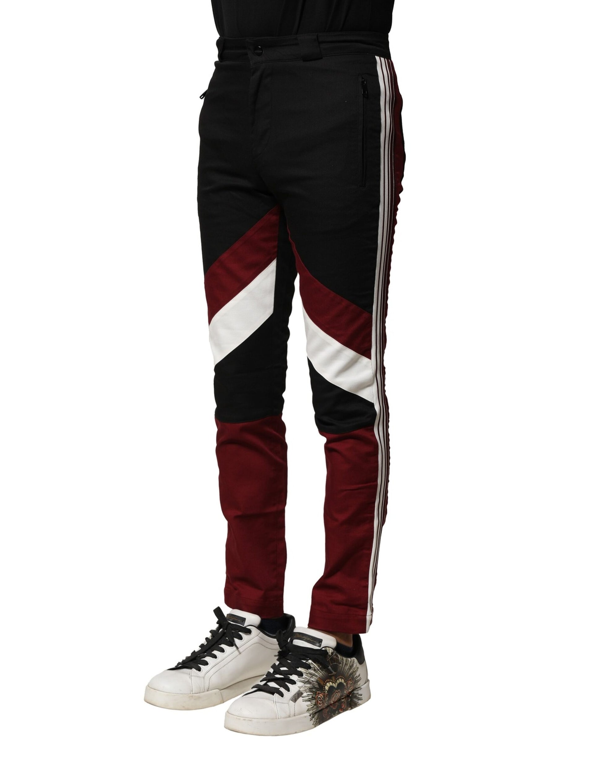 Dolce & Gabbana Multicolor Cotton Jogger Pants for Men
