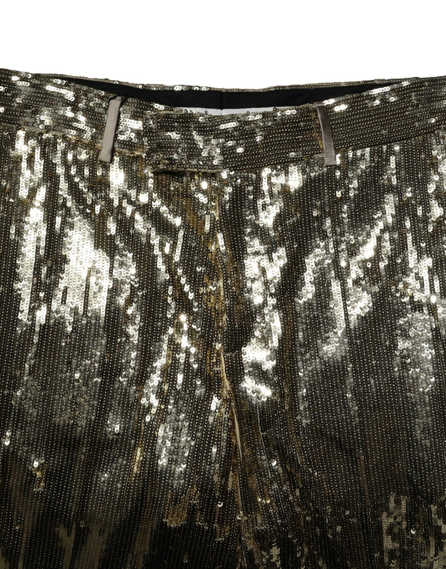 Dolce & Gabbana Gold Sequin Embellished Bermuda Shorts