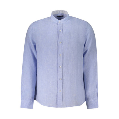 North Sails Blue Linen Shirt - Sustainable Casualwear