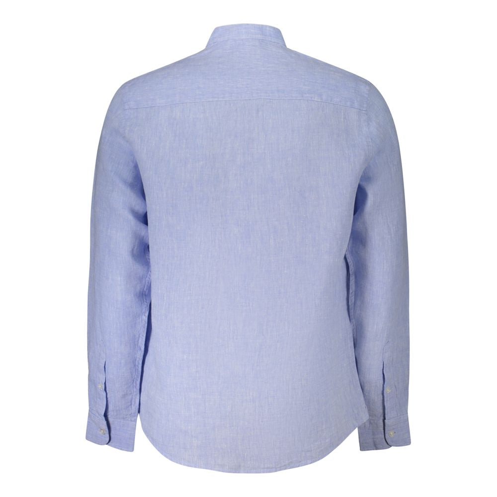 North Sails Blue Linen Shirt - Sustainable Casualwear