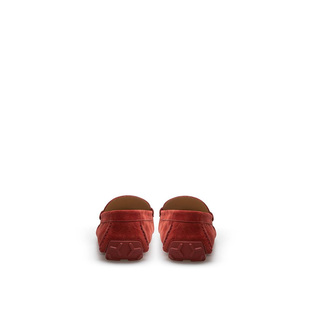Bally Bordeaux Leather Moccasin