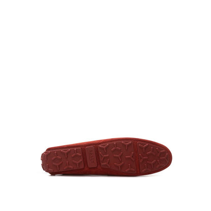 Bally Bordeaux Leather Moccasin