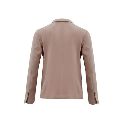 Lardini Double Breasted Ruffled Collar Jacket