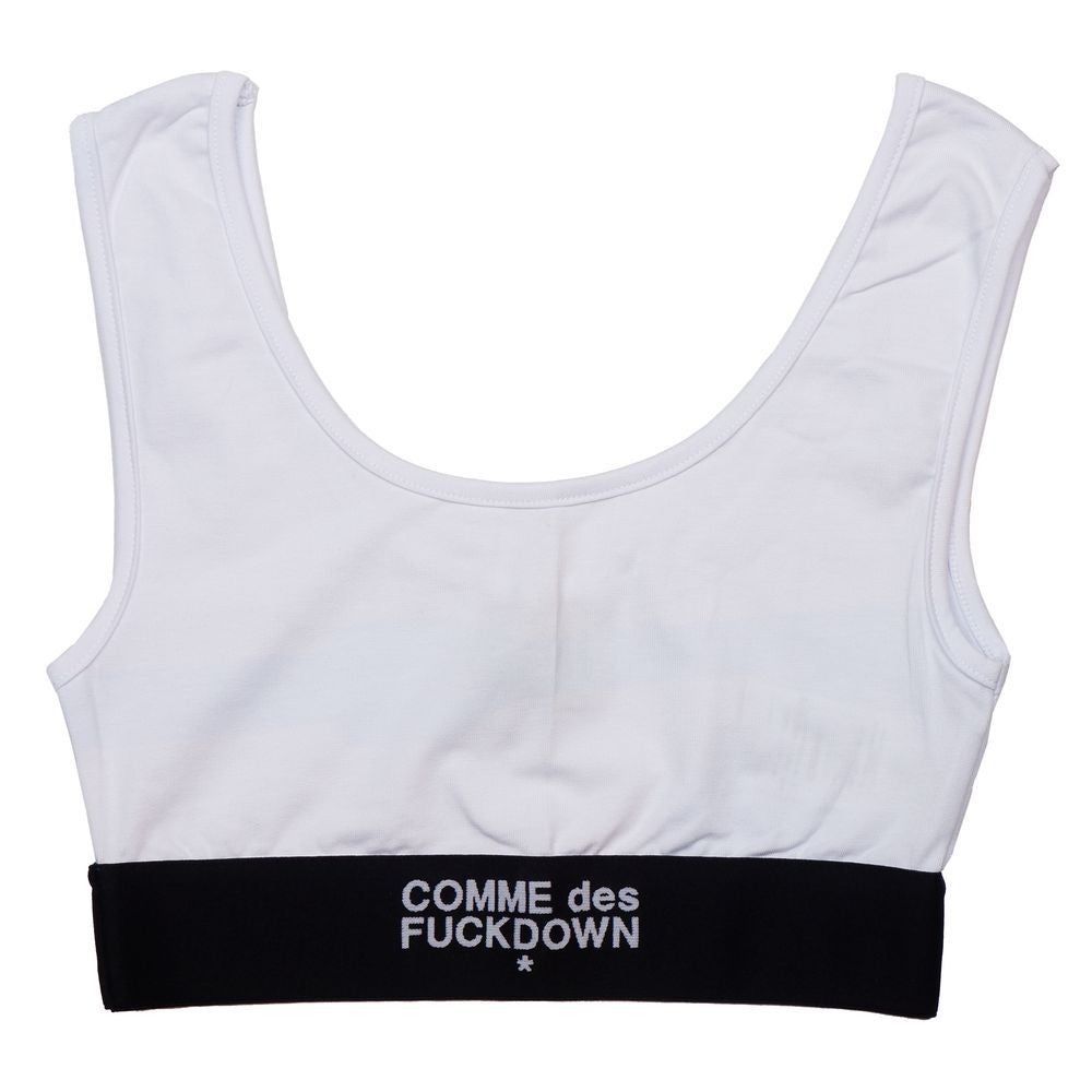 Comme Des Fuckdown White Cotton Top