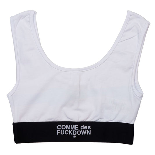 Comme Des Fuckdown White Cotton Top