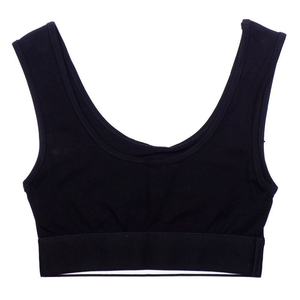 Comme Des Fuckdown Black Cotton Logo Top
