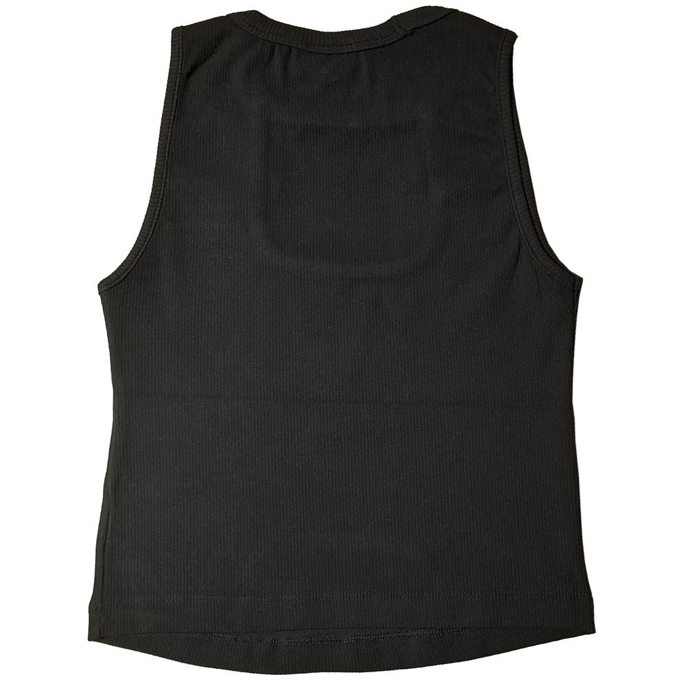 Comme Des Fuckdown Black Cotton Rib Top