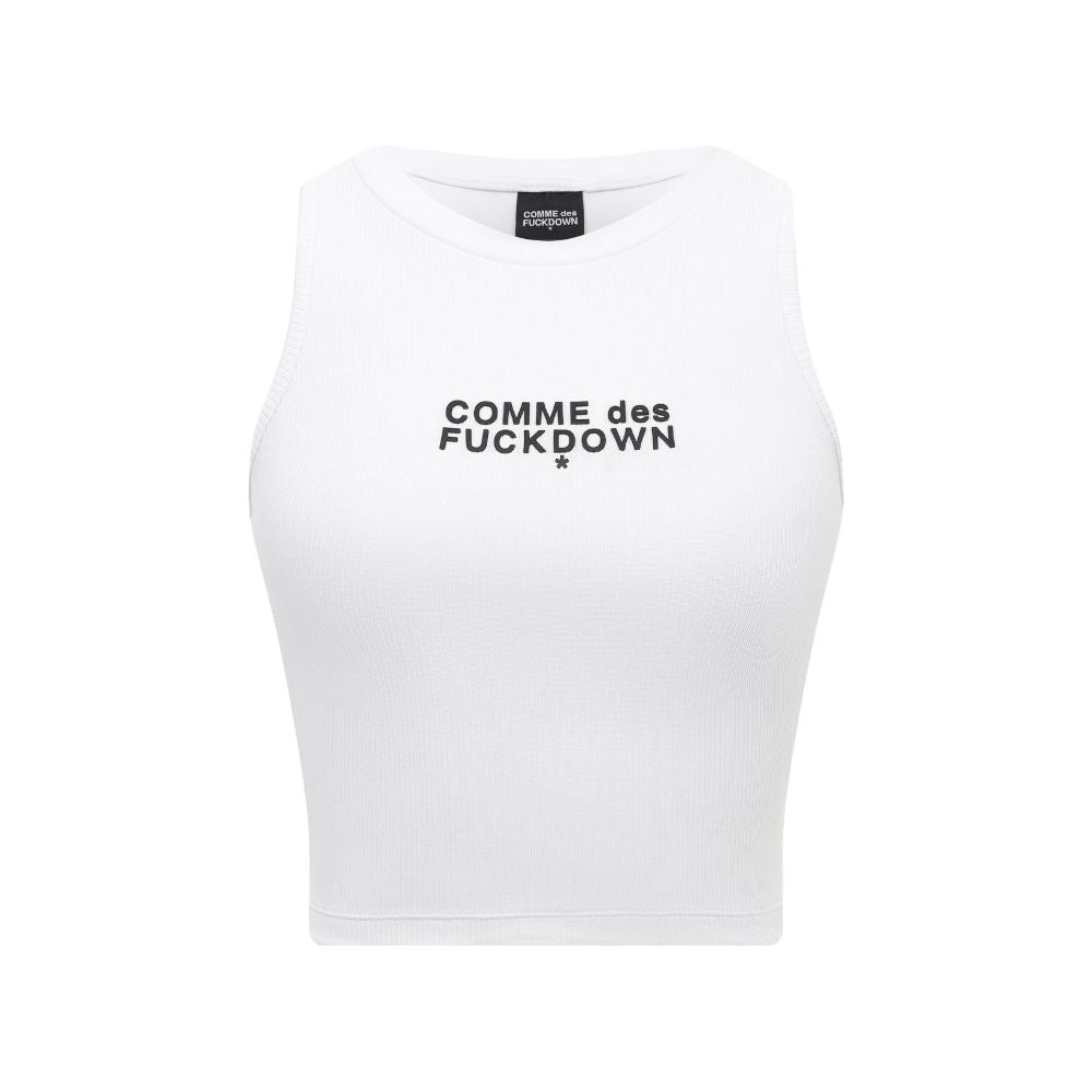 Comme Des Fuckdown Ribbed Cropped Top