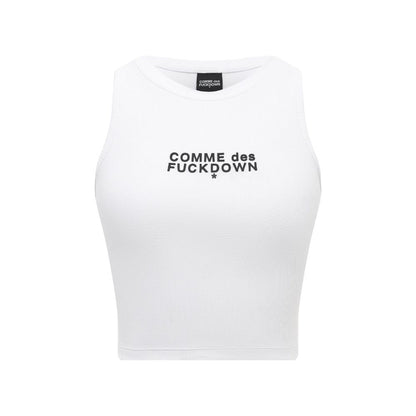 Comme Des Fuckdown Ribbed Cropped Top