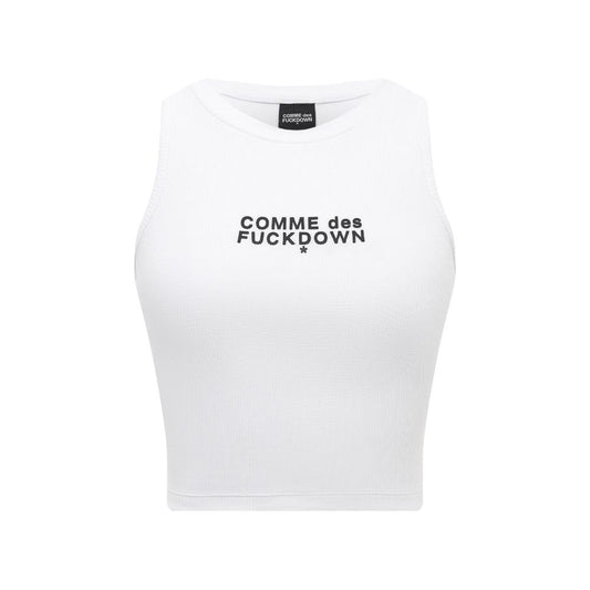 Comme Des Fuckdown Ribbed Cropped Top