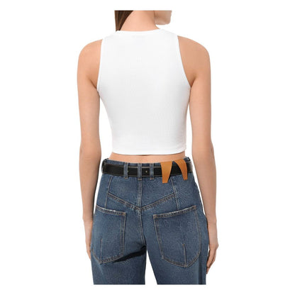 Comme Des Fuckdown Ribbed Cropped Top