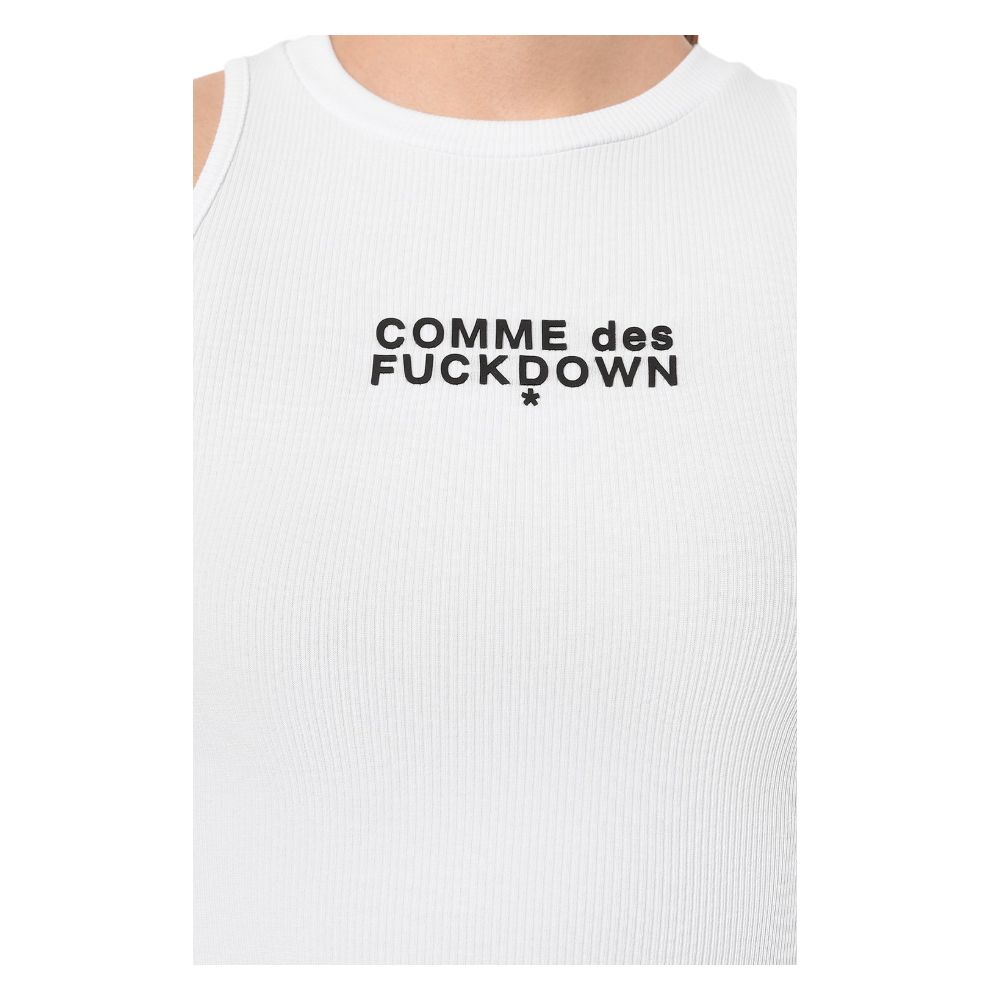 Comme Des Fuckdown Ribbed Cropped Top
