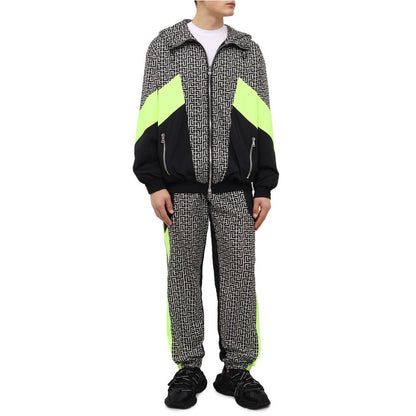 Balmain Multicolor Nylon Jacket - Bold Geometric Design