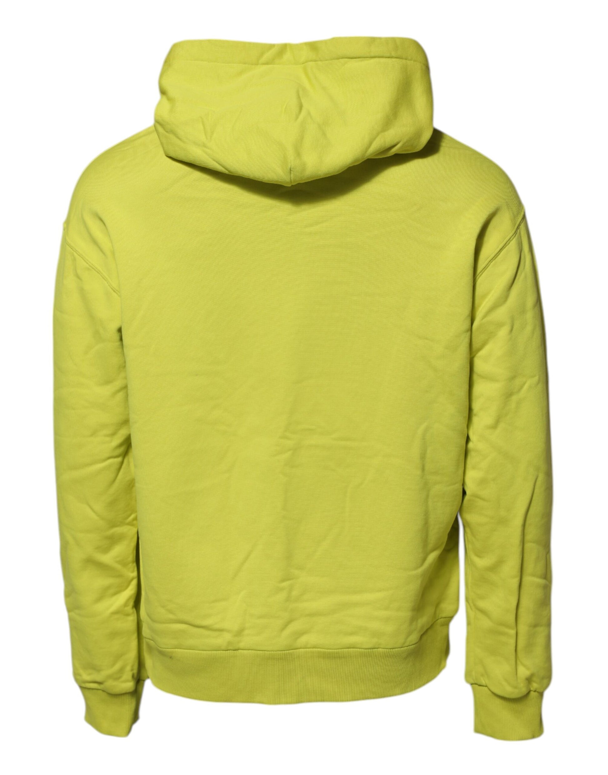 Dolce & Gabbana Green Cotton Hooded Logo Sweatshirt