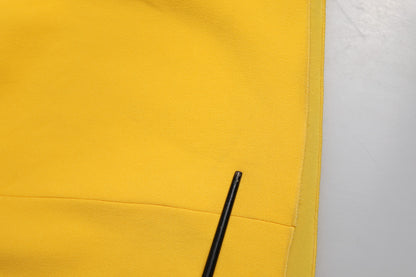 Dolce & Gabbana Yellow One Shoulder Side Slit Sheath Dress