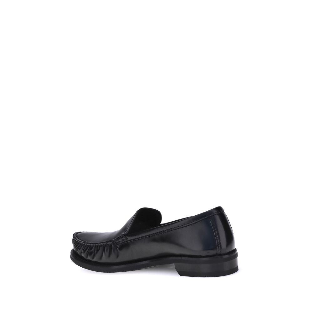 Prada Brushed Leather Loafers: The Pinnacle of Modern Minimalism