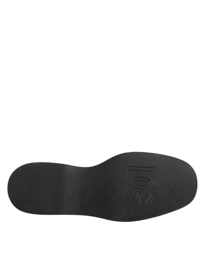 Dolce & Gabbana Red Leopard Derby Dress Shoes for Men