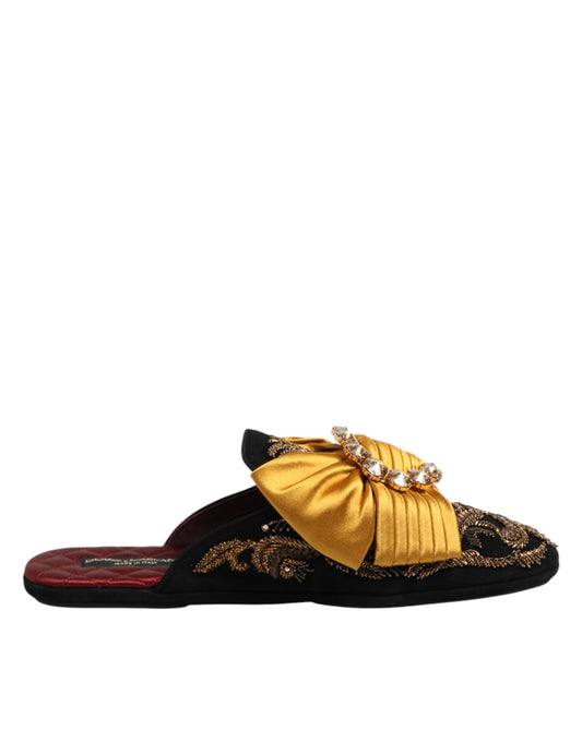 Dolce & Gabbana Multicolor Embellished Flat Sandals