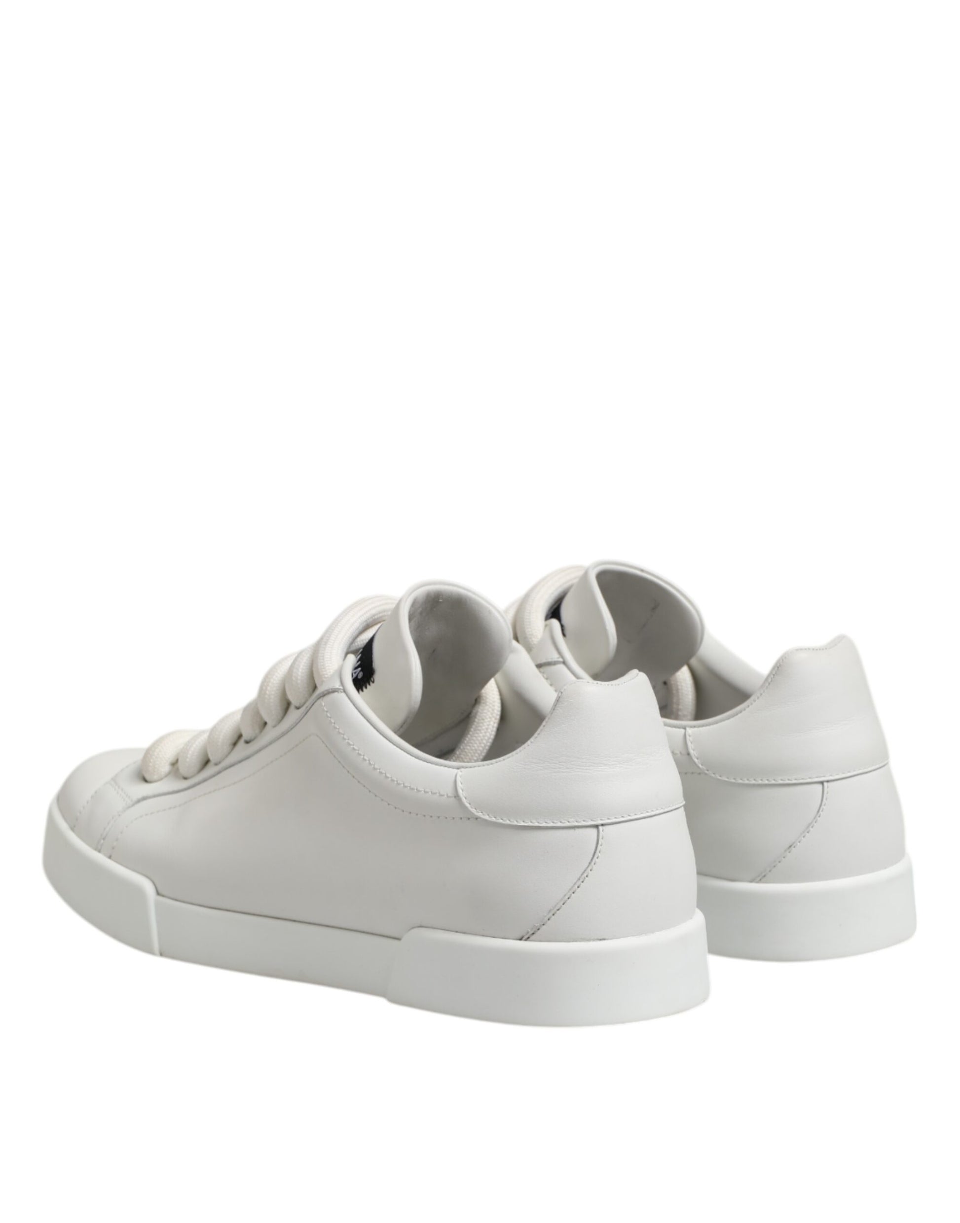 Dolce & Gabbana White Logo Lace Up Low Top Men Sneakers