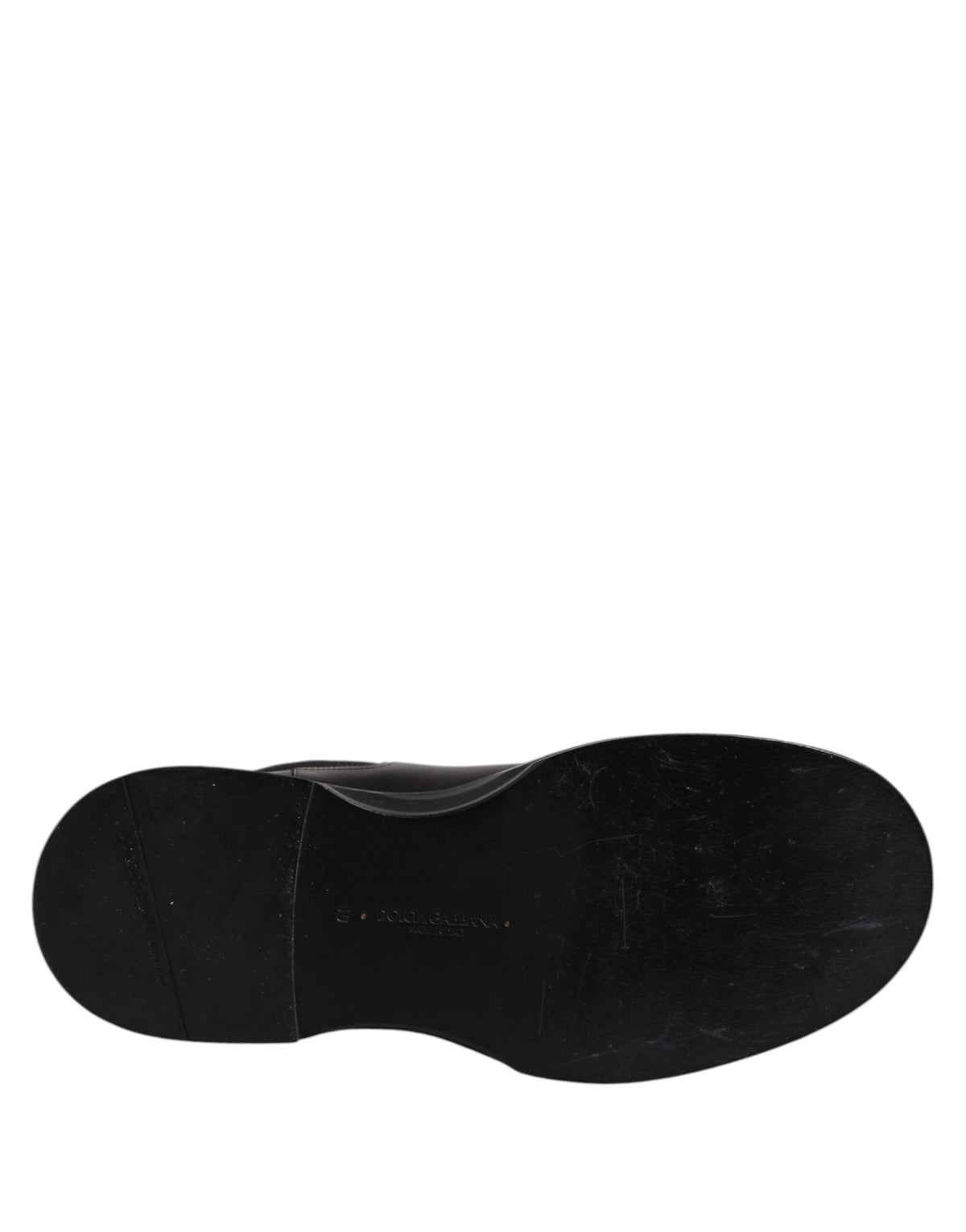 Dolce & Gabbana Black Leather Mid Calf Boots