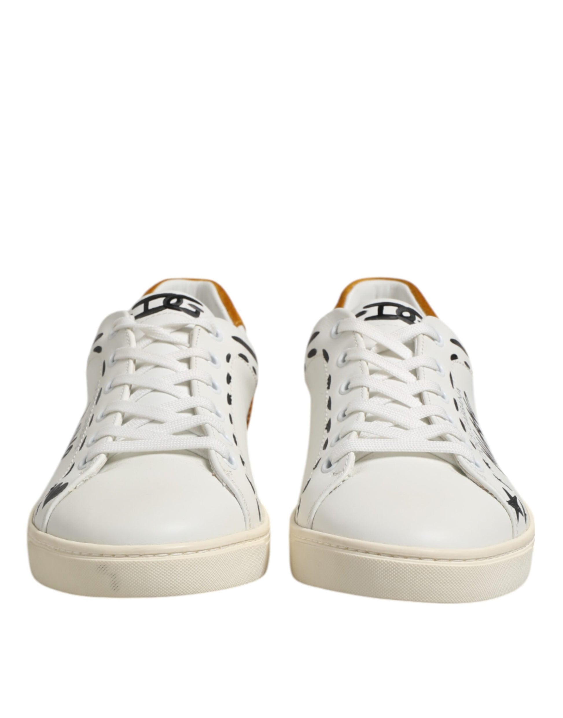 Dolce & Gabbana White Leather MILANO Low Top Sneakers