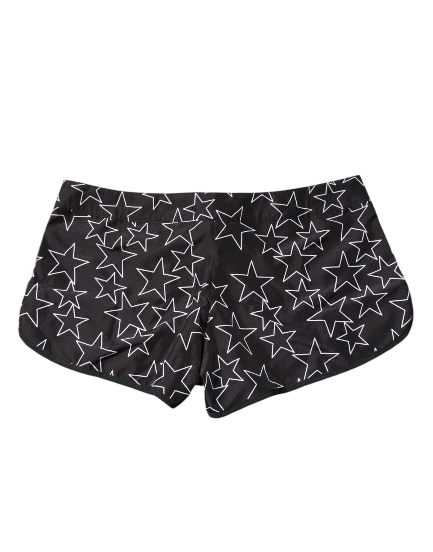 Dolce & Gabbana Black Star Print Beachwear Shorts