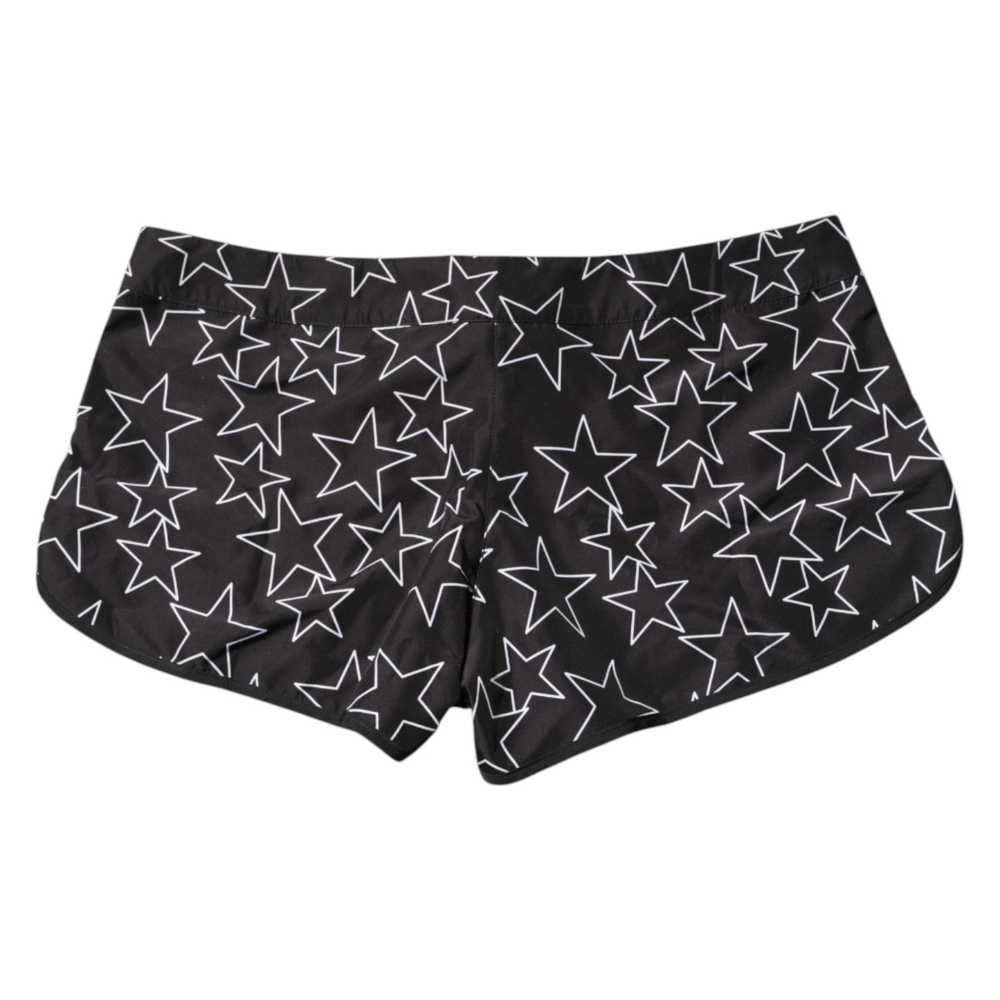 Dolce & Gabbana Black Star Print Beachwear Shorts