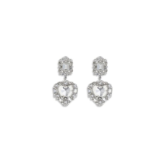 Self-Portrait Heart-Shaped Pendant Earrings