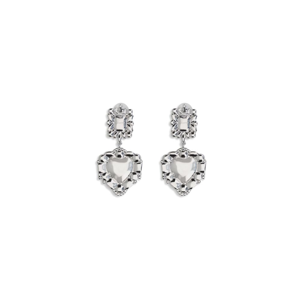 Self-Portrait Heart-Shaped Pendant Earrings