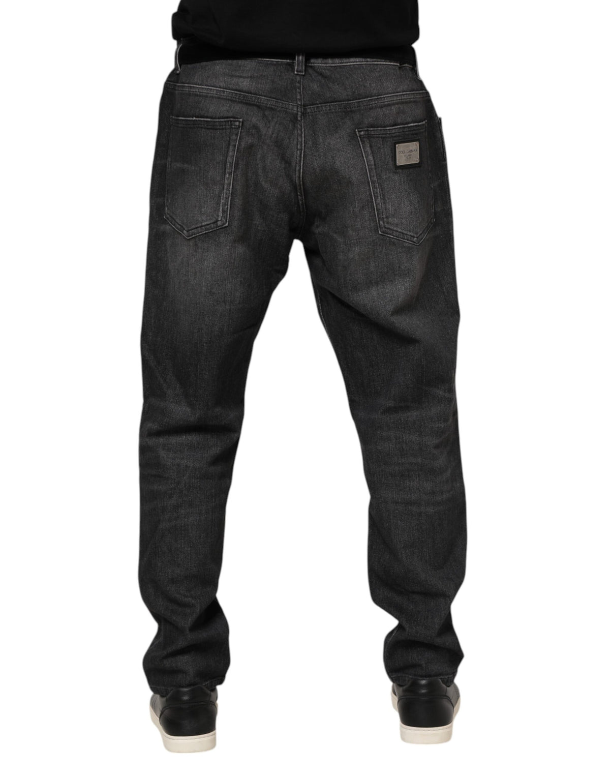 Dolce & Gabbana Gray Washed Loose Denim Jeans