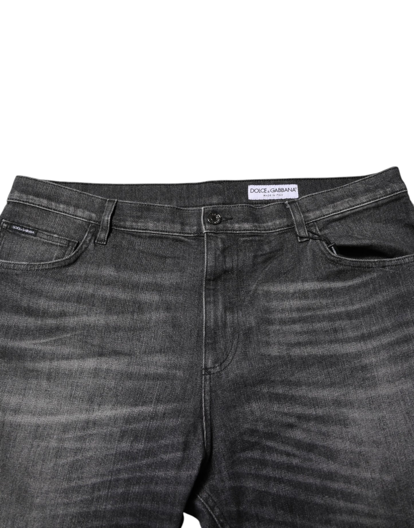 Dolce & Gabbana Gray Washed Loose Denim Jeans